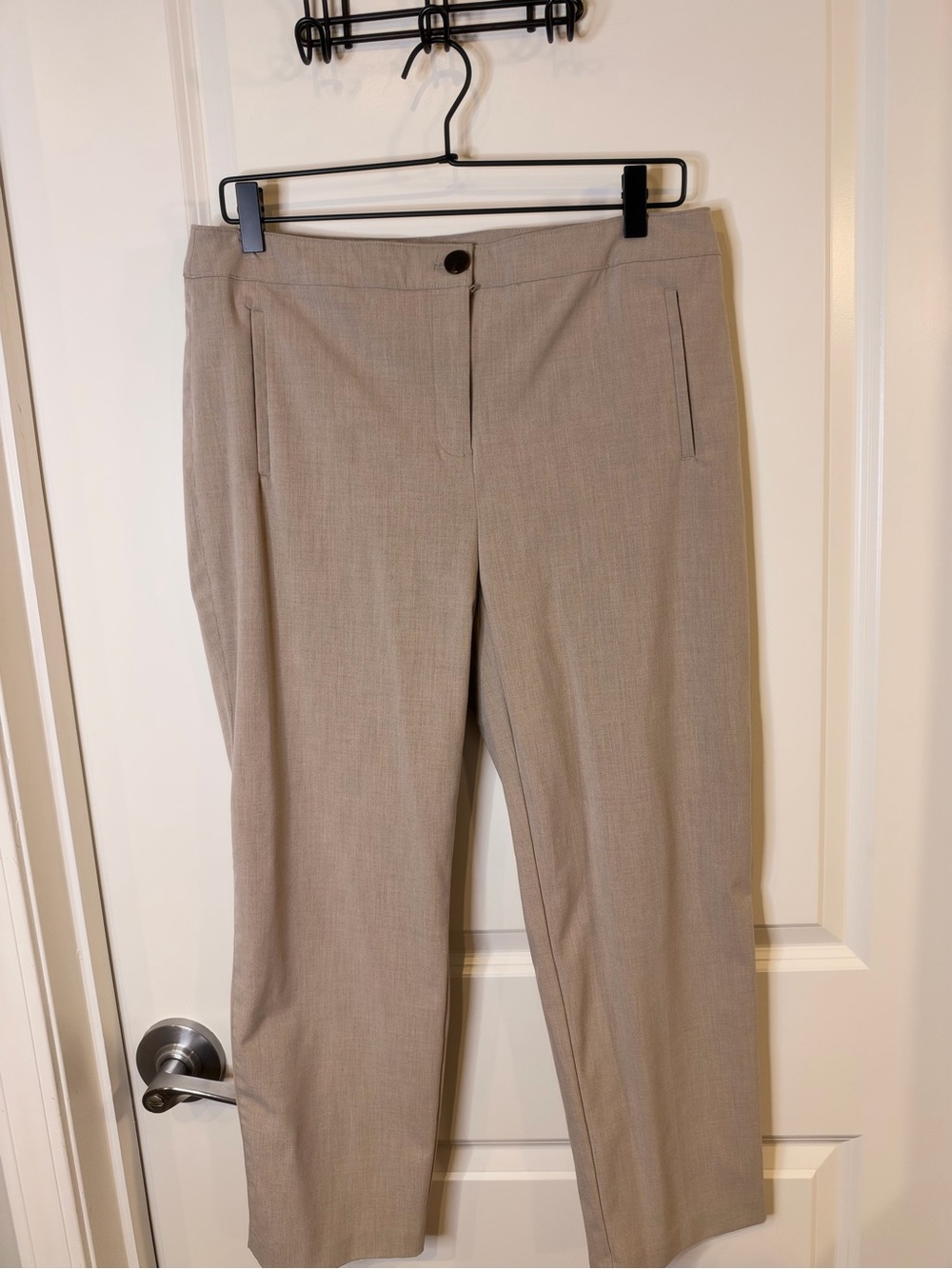 Rachel Zoe Taupe Beige Tailored Straight Leg Dress Pants Women's Size 10